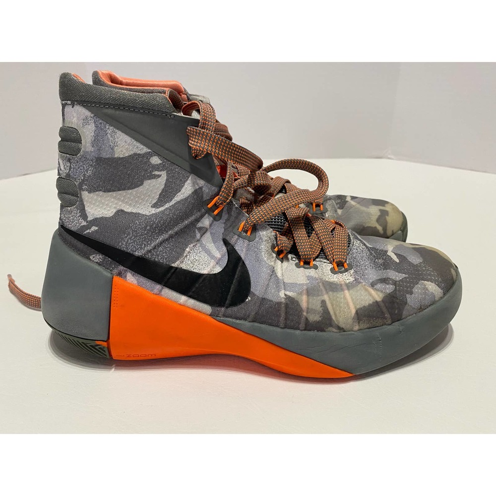 Nike Hyperdunk 2015 Tumbled “Camo”Grey  Metallic Silver US Size 5.5Y 759974 002